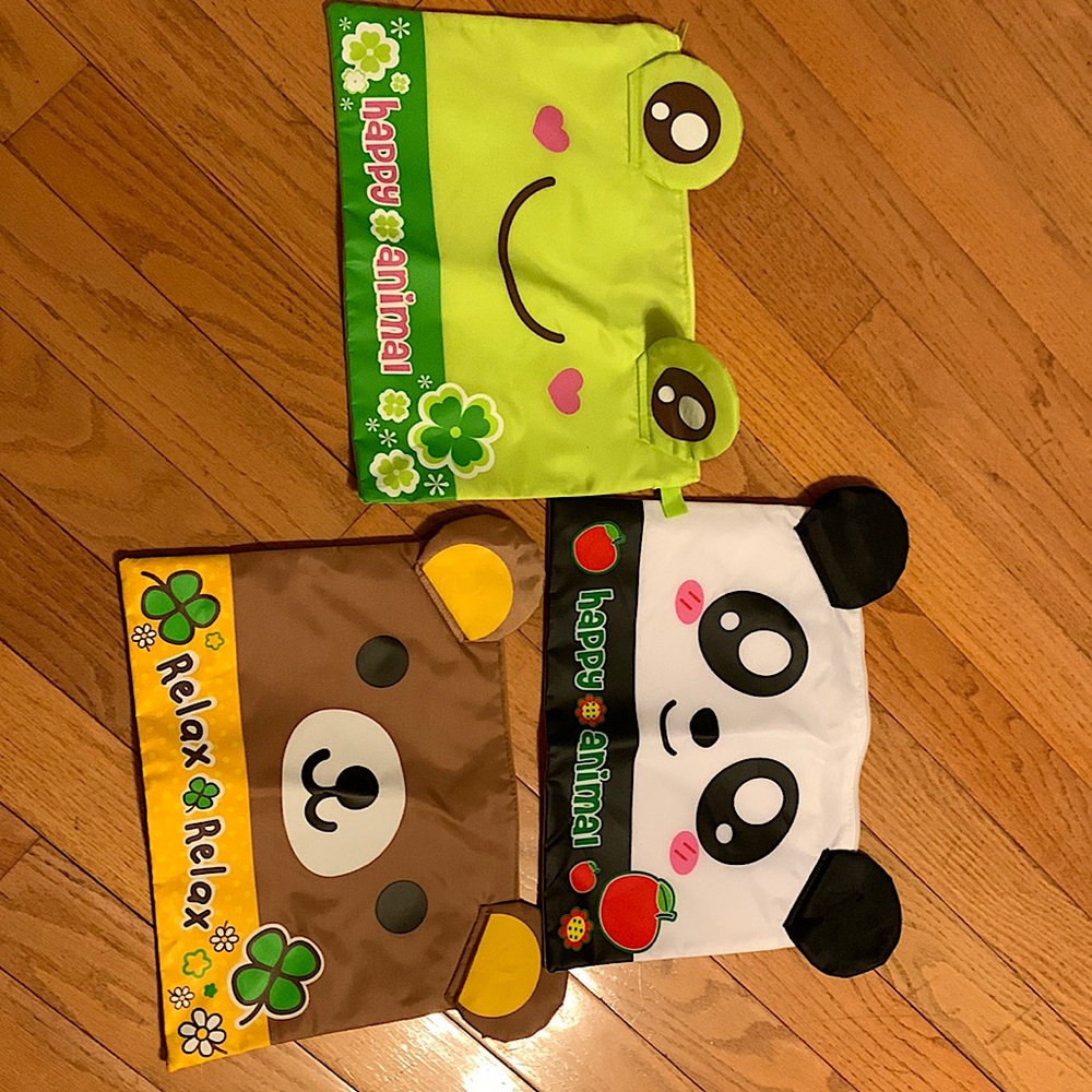 3 Cartoon Laptop bags - 14” x 12”